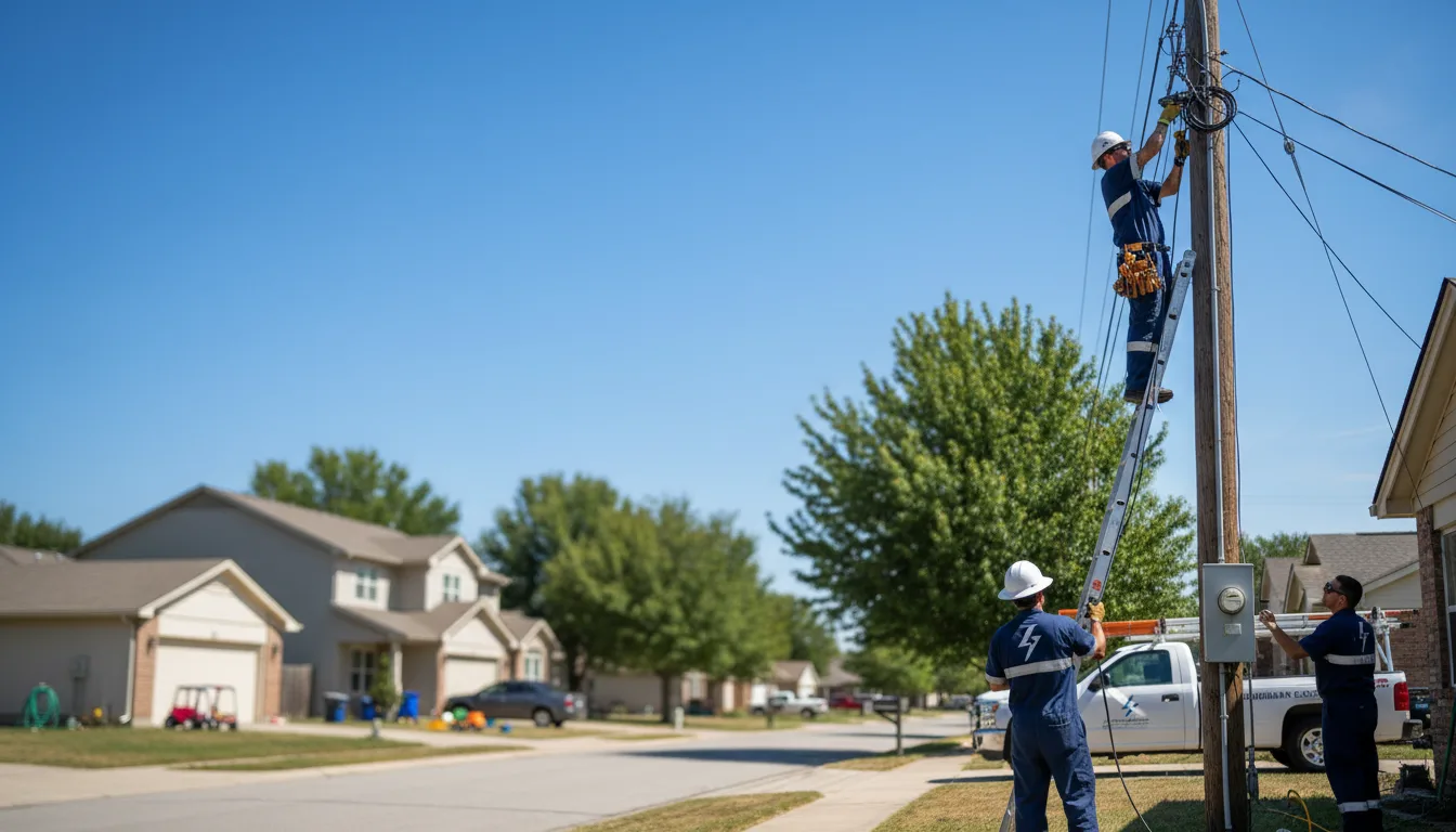 Residential electrician providing installation services in Gays, IL